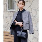 ジャケット ノーカラージャケット ミックスツィードジャケット/単品/セレモニー/入学式（入園式）/卒業式（卒園式)/お宮参り/七五三/オフィス レディ