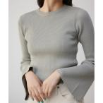 ニット セーター フレアスリーブニ�