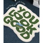 ラグ ラグマット Lettering rug