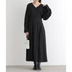 ワンピース オケージョン パフスリーブワンピース