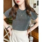 tシャツ ラメチビ半袖Tシャツ レディース