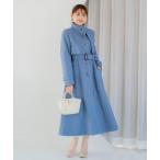 トレンチコート コート スタンドカラーシングルトレンチコート レディース