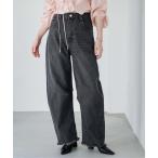 ジーンズ デニム デニムパンツ ラインカーブデニム レディース