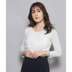 tシャツ 「洗える/日本製/ラメ入り」上品ラウンドネックプルオーバー レディース