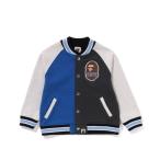 ジャケット スタジャン キッズ APE HEAD PATCH SWEAT VARSITY JACKET