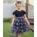 ワンピース 刺繍 チュール ワンピース キッズ 子供服 女の子