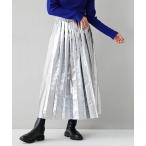 ショッピングイーザッカマニアストアーズ スカート メタリック ランダムプリーツスカート