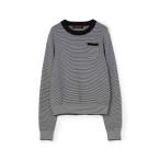 ショッピングパープル ニット セーター コットンカシミヤ ポケットプルオーバー レディース