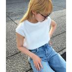 tシャツ Tシャツ 「LEE 6月号掲載」「HEALTHKNIT/ヘルスニット」 別注 ワッフルボーダー ノースリーブカットソー レディース