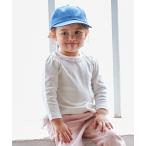 tシャツ 「オーガニックコットン」バックフリル長袖Tシャツ キッズ 子供服 女の子