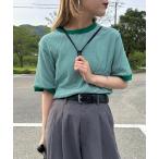 tシャツ 「HEALTHKNIT/ヘルスニット」 別注 クルーネック ワッフル ショートスリーブカットソー レディース
