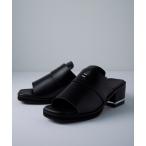サンダル +5.8cm ハイソール スクエア メタルヒールサンダル/+5.8cm high square metal heel sandals メンズ