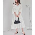 ワンピース コットン刺繍レースワンピース