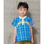 tシャツ チェックヘンリーネックTシャツ キッズ 子供服 男の子