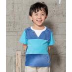 tシャツ ボーダー切り替えTシャツ キッズ 子供服 男の子
