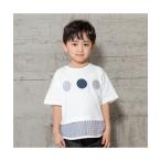 tシャツ Tシャツ キッズ モノトーン切り替えTシャツ