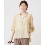 ブラウス シャツ 「接触冷感」シアー ブラウス レディース