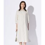 シャツワンピース 「洗える」RENUソフトタイプライター シャツ ワンピース