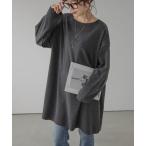 tシャツ 裏起毛チュニック レディース