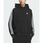 パーカー エッセンシャルズ プラス ルーズフィット スリーストライプス フレンチテリー プルオーバーパーカー / アディダス adidas メンズ レ