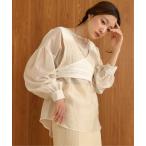 ブラウス シャツ 「nao×Bab」クロシェビスチェセット2WAYブラウス レディース