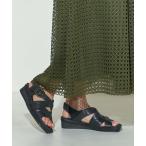 サンダル 「WEB限定」「3E」クロスデザインサンダル レディース