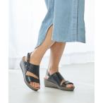 サンダル 「WEB限定」「3E」クロスデザインサンダル レディース