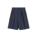 パンツ ダブルカバーリネン ハーフパンツ レディース