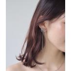 イヤリング ロゴチャームロングイヤリング レディース