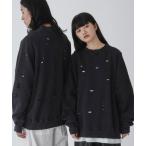 トレーナー スウェット WEGO/ダメージプルオーバースウェット メンズ レディース