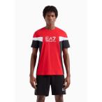 tシャツ 「エンポリオ アルマーニ EA7」Summer Block クルーネックTシャツ コットン製 メンズ