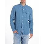 シャツ リネンレギュラーフィットシャツ メンズ