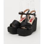 サンダル モノカラーウエッジサンダル レディース