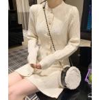 「Miniministore」 ニットワンピース フリー アイボリー レディース