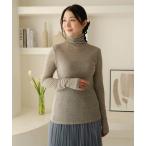 tシャツ 薄くて暖かウール混インナータートル レディース