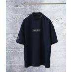 メンズ tシャツ Tシャツ nano universe GOLF/モックネック半袖 ワイドロゴ