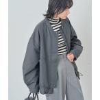 ブルゾン アウター 撥水加工　裾ドロストブルゾン レディース