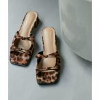 サンダル ダブルサテンリボンサンダル レディース