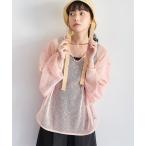 ラメメッシュ 2WAYトップス レディース