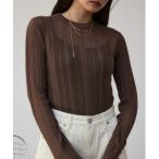 ニット セーター シアーランダムニ�