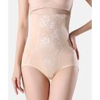 ウルトラハイウエスト丈 フロント フラワー シェイプアップ パンツ