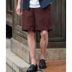 パンツ 「Safari5月号掲載」「セットアップ可」リネンイージーハーフパンツ メンズ