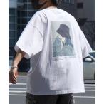 tシャツ 25SS 新柄追加 イラストバックプリント / ワンポイント刺繍 ビッグシルエット半袖Tシャツ カットソー ユニセックス メンズ レディース