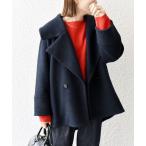 「SHIPS any」 ピーコート ONE SIZE ネイビー レディース