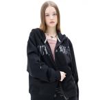 パーカー MZ 2-WAY GLITTER HOOD ZIP UP レディース