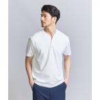 ショッピングarrows tシャツ Tシャツ メンズ 「WEB限定 WARDROBE SMART」クリア  ガスコットン ヘンリーネック カットソー「抗菌・防臭」