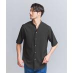 ショッピングシャツ シャツ ブラウス メンズ 「WEB限定 WARDROBE SMART」ドレープ  バンドカラー スキッパーシャツ