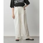 マルチサイズ パンツ ドロストナイロンワイドパンツ レディース