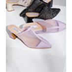 パンプス 「NICAL」チュール切替ミュールパンプス/44104