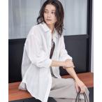 ブラウス シャツ 「手洗い可能」IMPERIAL LINEN オーバー シャツ レディース